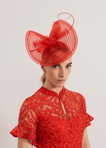 Phase Eight Red Twist Fascinator Hats Red Australia | TE1052476